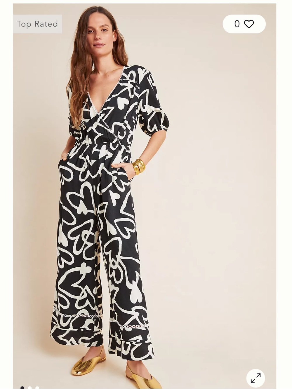 Farm Rio Sinead Hearts Jumpsuit